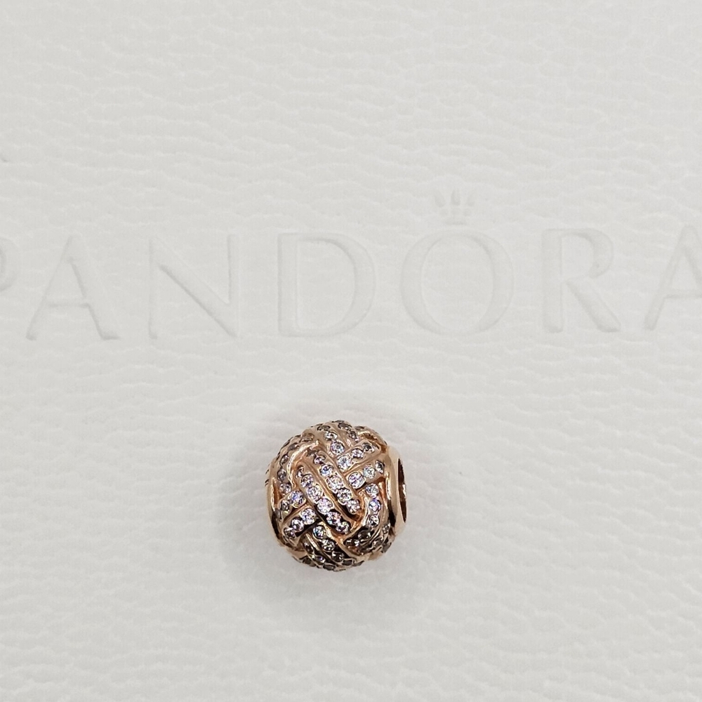 ❤️ Authentic Pandora ⭐️RETIRED⭐️ ROSE LOVE CHARM - Picture 2 of 9